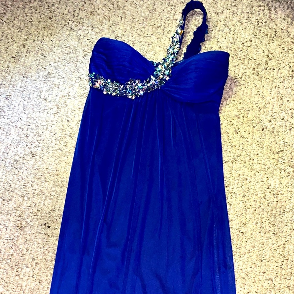 Royal Blue evening gown, Xscape by Joanna Chen